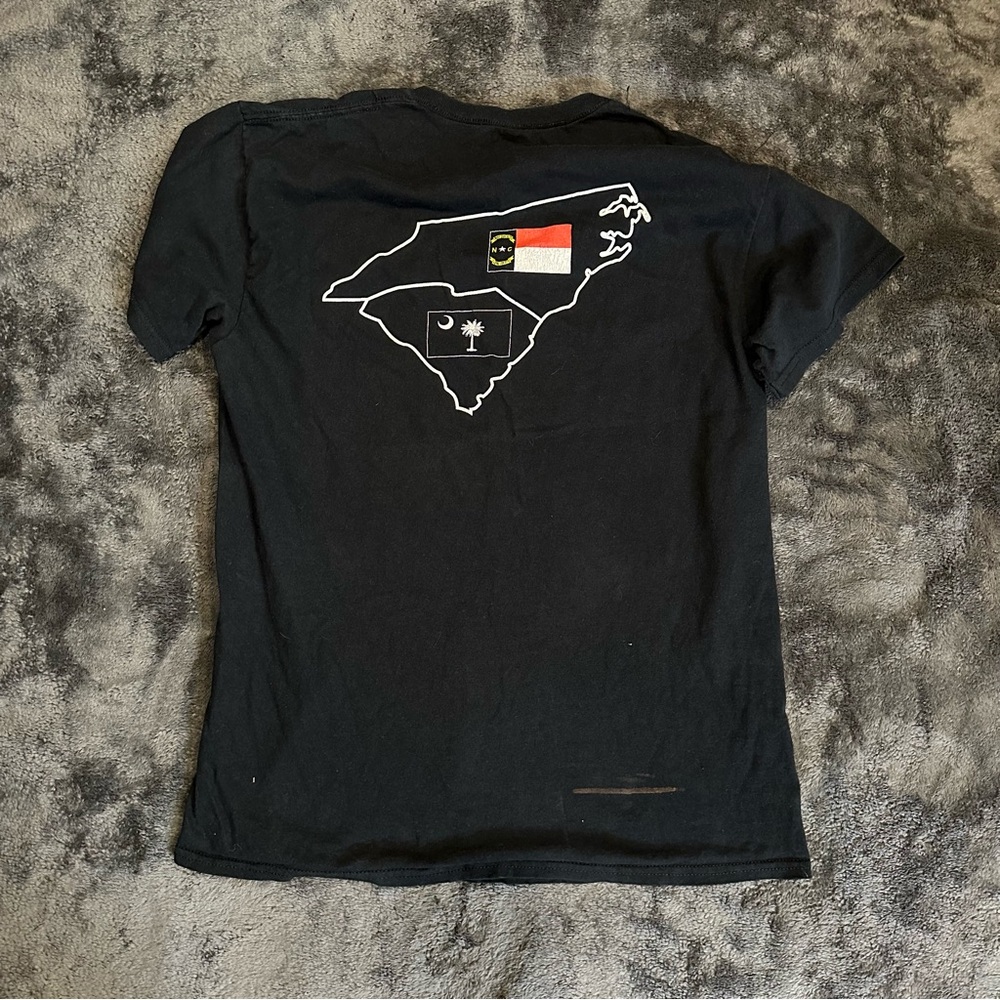 Cook-Out North Carolina & South Carolina State Pride Graphic T-Shirt - Black